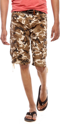 

Sports 52 Wear Printed Men's Three Fourths, Cream