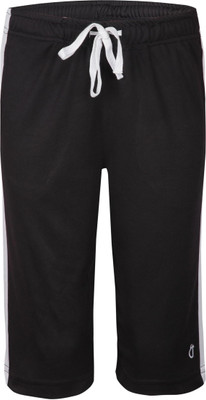 

Gini & Jony Three Fourth For Boys(Grey Pack of 1, Caviar (black)(c207)