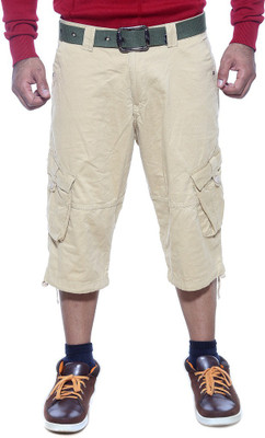 

Sports 52 Wear Solid Men's Three Fourths, Beige