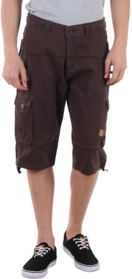 

Sports 52 Wear Solid Men's Three Fourths, Brown.