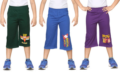 

Dongli Three Fourth For Boys(Multicolor Pack of 3, Combo color