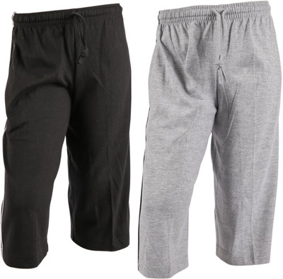 

Abito Juniors Three Fourth For Boys(Multicolor Pack of 2, Grey