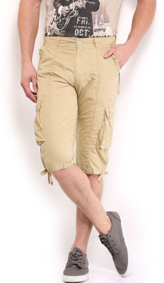 

Sports 52 Wear Solid Men's Three Fourths, Beige.