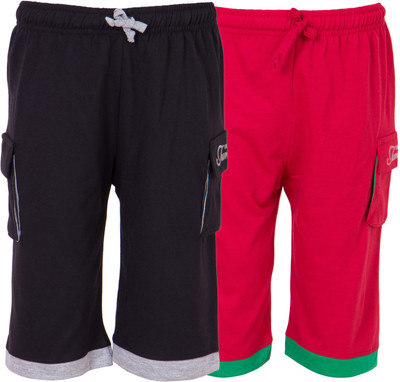 

Ultra Fit Three Fourth For Boys(Multicolor, Black& red