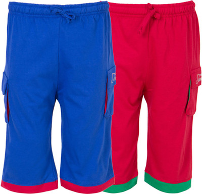 

Ultra Fit Three Fourth For Boys(Multicolor), Blue& red