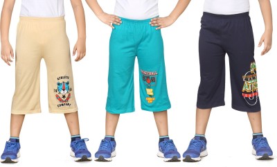 dongli Three Fourth For Boys(Multicolor Pack of 3)