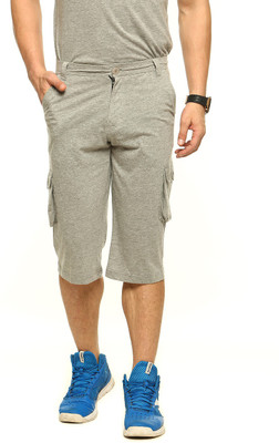 

Gritstones Solid Men's Three Fourths, Grey1