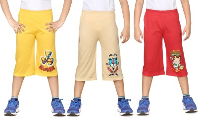 

Dongli Three Fourth For Boys(Multicolor Pack of 3, Combo color