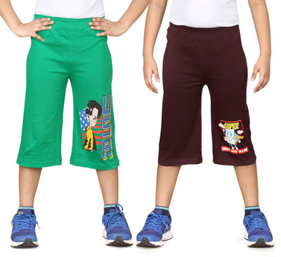 

Dongli Three Fourth For Boys(Green Pack of 2, Combo color
