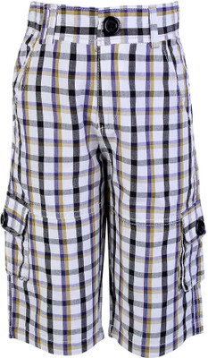 

Dreamszone Three Fourth For Boys(Purple), Purple black check