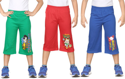 

Dongli Three Fourth For Boys(Multicolor Pack of 3, Combo color