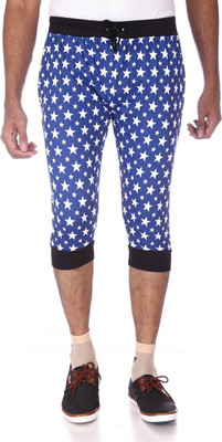 

Shootr Printed Men's Three Fourths, Navy blue