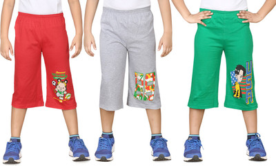 

Dongli Three Fourth For Boys(Multicolor Pack of 3, Combo color