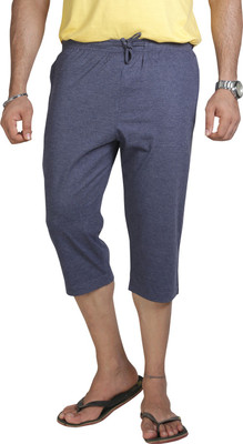 

Allocate Solid Men's Three Fourths, Heather navy