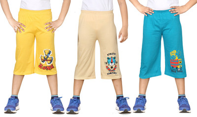 

Dongli Three Fourth For Boys(Multicolor Pack of 3, Combo color