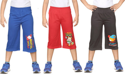 

Dongli Three Fourth For Boys(Multicolor Pack of 3, Combo color