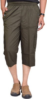 

British Terminal Self Design Men's Three Fourths, Bottle green