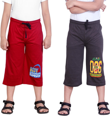 

Dongli Three Fourth For Boys(Red Pack of 2, Red & brown