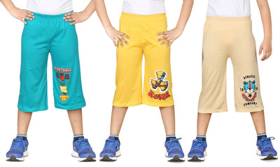 

Dongli Three Fourth For Boys(Multicolor Pack of 3, Combo color
