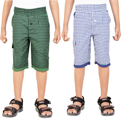 

Gkidz Three Fourth For Boys(Green Pack of 2, Dark blue