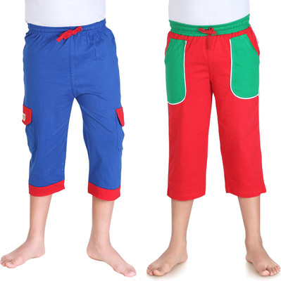

Dongli Three Fourth For Boys(Blue Pack of 2, Blue & red