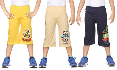 

Dongli Three Fourth For Boys(Multicolor Pack of 3, Combo color