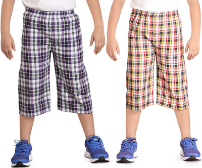 

Dongli Three Fourth For Boys(Multicolor Pack of 2, Lilac & yellow