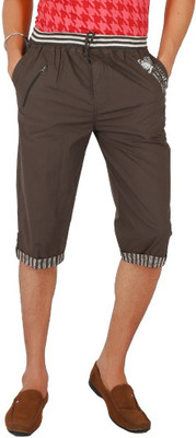 

Skystar Solid Men's Three Fourths, Darkbrown