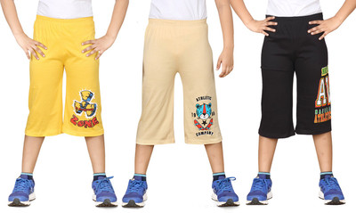 

Dongli Three Fourth For Boys(Multicolor Pack of 3, Combo color