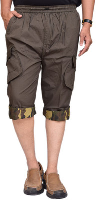 

British Terminal Self Design Men's Three Fourths, Olive brown