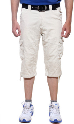 

Sports 52 Wear Solid Men's Three Fourths, Cream