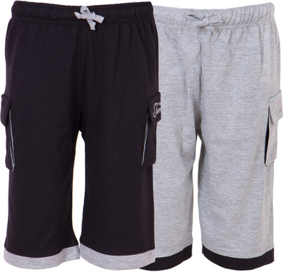 

Ultra Fit Three Fourth For Boys(Multicolor), Black & grey