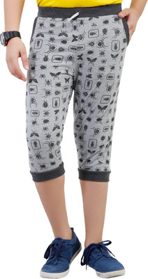 

Fizzi Printed Men's Three Fourths, Grey milange