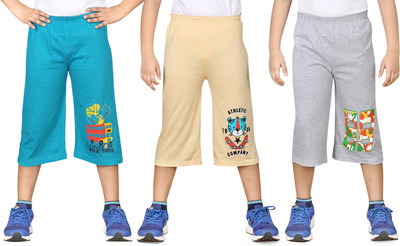 

Dongli Three Fourth For Boys(Multicolor Pack of 3, Combo color