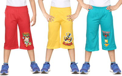 

Dongli Three Fourth For Boys(Multicolor Pack of 3, Combo color