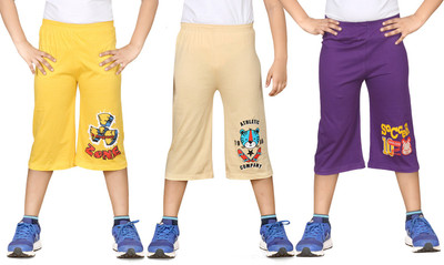 

Dongli Three Fourth For Boys(Multicolor Pack of 3, Combo color