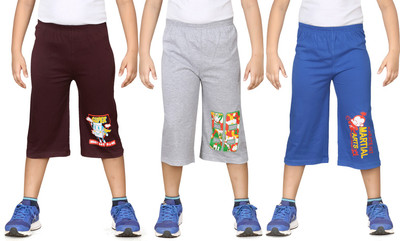 

Dongli Three Fourth For Boys(Multicolor Pack of 3, Combo color