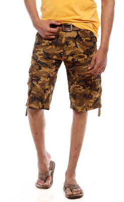 

Sports 52 Wear Printed Men's Three Fourths, Khakhi