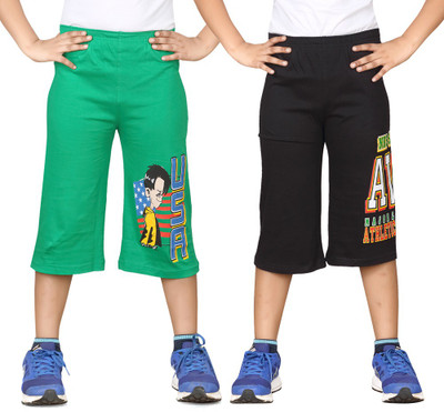 

Dongli Three Fourth For Boys(Green Pack of 2, Combo color
