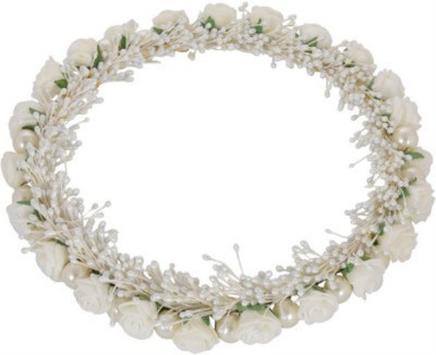 

Sanjog Crown & Tiara(White, Pack of 1)