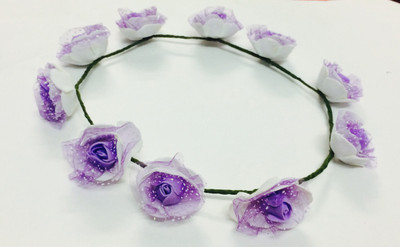 

Loops n knots Net Tiara(Purple, Pack of 1)