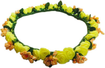 

Loops n knots Crown & Tiara(Yellow, Orange, Pack of 1)