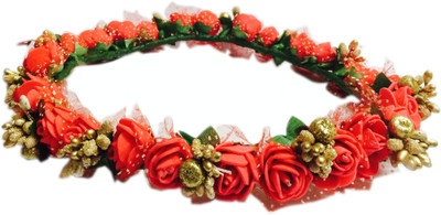 

Loops n knots Crown & Tiara(Red, Gold, Pack of 1)