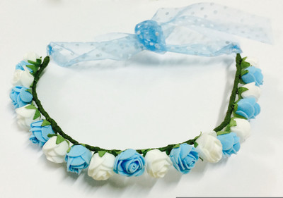 

Loops n knots Little Princess Crown & Tiara(Blue, White, Pack of 1)