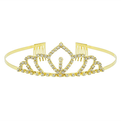 

Pink Rose Crown(Gold, Pack of 1)