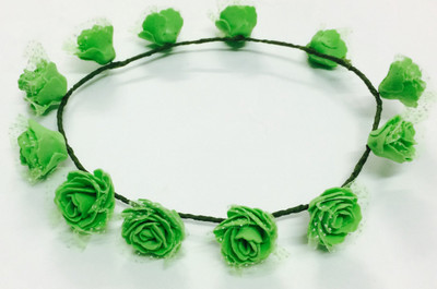 

Loops n knots Little Princess Crown & Tiara(Green, Pack of 1)