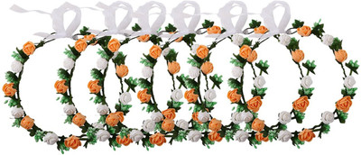 

Sanjog Crown & Tiara(Orange, White, Green, Pack of 6)