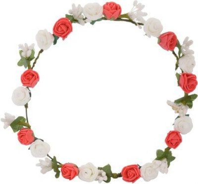 

Sanjog Crown & Tiara(Red, White, Pack of 1)
