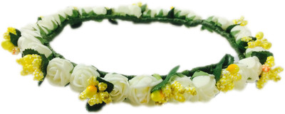 

Loops n knots Crown & Tiara(Yellow, White, Pack of 1)