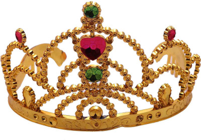 

Funcart Tiara(Gold, Pack of 1)